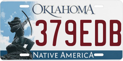 OK license plate 379EDB