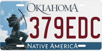 OK license plate 379EDC