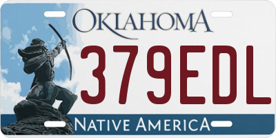 OK license plate 379EDL