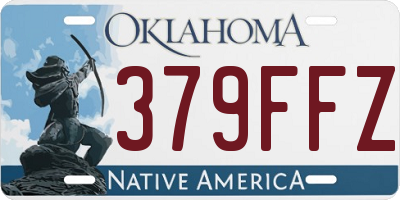 OK license plate 379FFZ