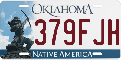 OK license plate 379FJH