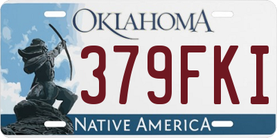 OK license plate 379FKI
