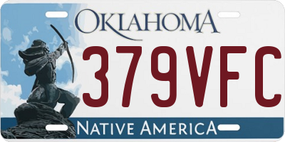 OK license plate 379VFC