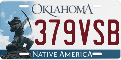 OK license plate 379VSB