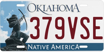 OK license plate 379VSE
