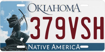OK license plate 379VSH