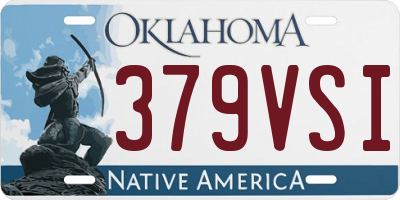 OK license plate 379VSI