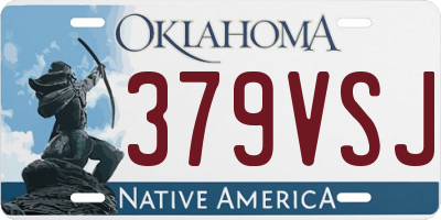 OK license plate 379VSJ