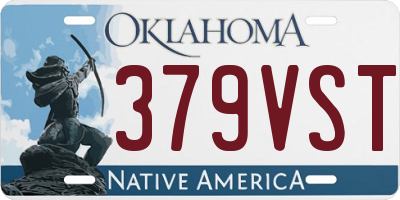 OK license plate 379VST