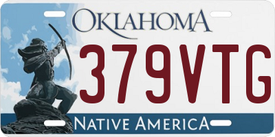 OK license plate 379VTG
