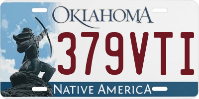 OK license plate 379VTI