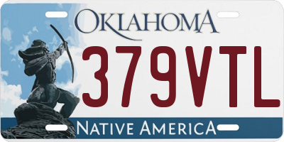 OK license plate 379VTL
