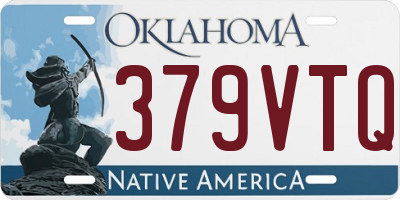 OK license plate 379VTQ