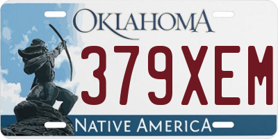 OK license plate 379XEM