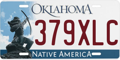 OK license plate 379XLC