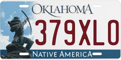 OK license plate 379XLO