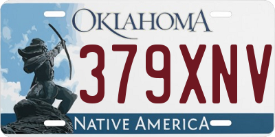 OK license plate 379XNV