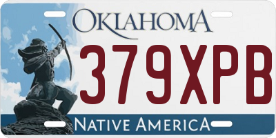 OK license plate 379XPB