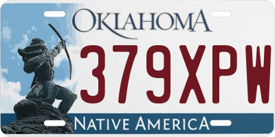 OK license plate 379XPW