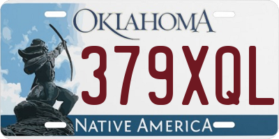 OK license plate 379XQL