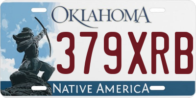 OK license plate 379XRB