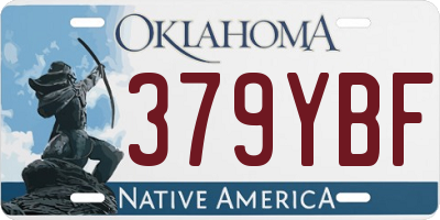 OK license plate 379YBF
