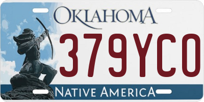 OK license plate 379YCO