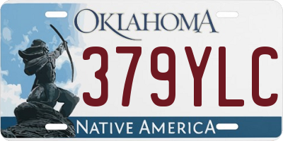 OK license plate 379YLC