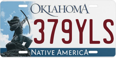 OK license plate 379YLS