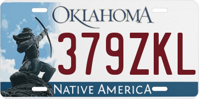 OK license plate 379ZKL
