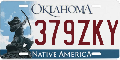 OK license plate 379ZKY