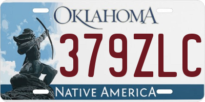 OK license plate 379ZLC