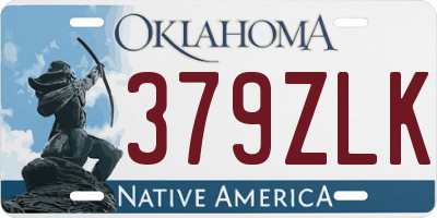 OK license plate 379ZLK