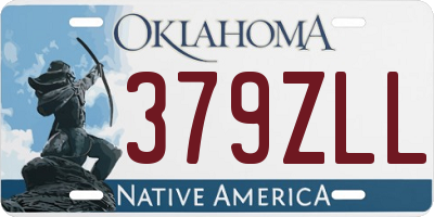OK license plate 379ZLL