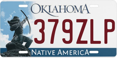 OK license plate 379ZLP