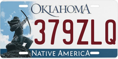 OK license plate 379ZLQ