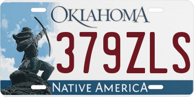OK license plate 379ZLS