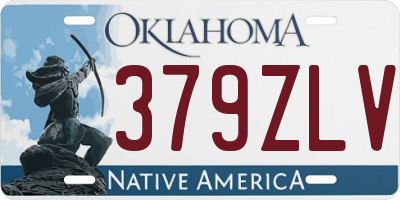 OK license plate 379ZLV