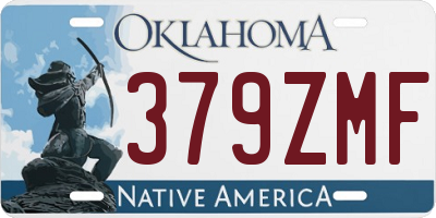 OK license plate 379ZMF