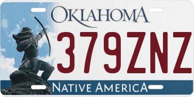 OK license plate 379ZNZ