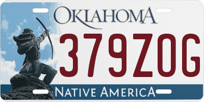 OK license plate 379ZOG