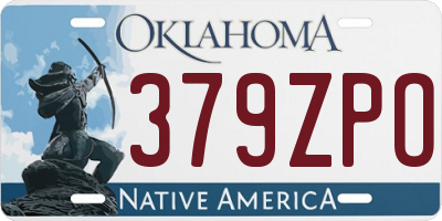 OK license plate 379ZPO