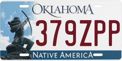 OK license plate 379ZPP