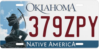 OK license plate 379ZPY