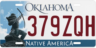 OK license plate 379ZQH
