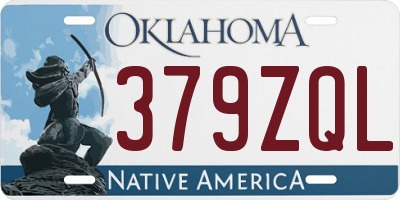 OK license plate 379ZQL