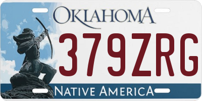 OK license plate 379ZRG