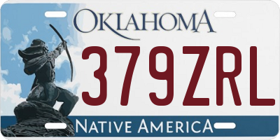 OK license plate 379ZRL