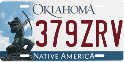 OK license plate 379ZRV