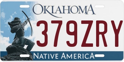 OK license plate 379ZRY